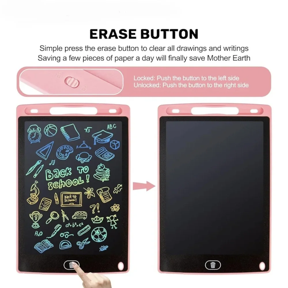 LCD Writing Tablet - Multi-Color Set Red And Blue